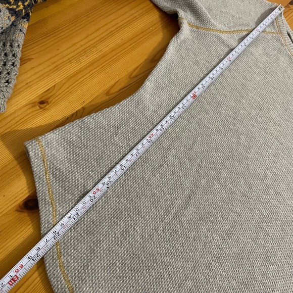 Chelsea & Theodore Gray Long Sleeve Crochet Long John Shirt Small - Picture 10 of 13